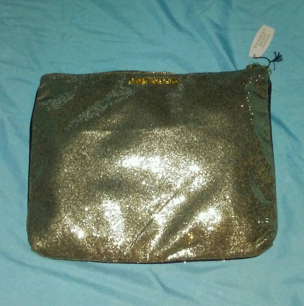 Victoria's Secret gold purse clutch